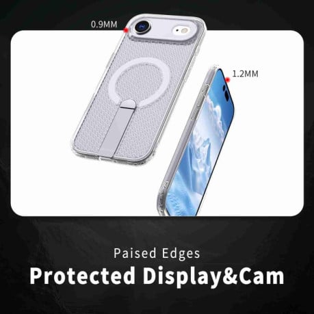 Чехол kalebol Honeycomb Cooling с MagSafe и подставкой на iPhone Air - прозрачный