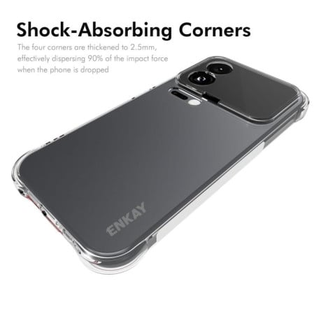 Силиконовый прозрачный чехол ENKAY Clear на Xiaomi 17 Global