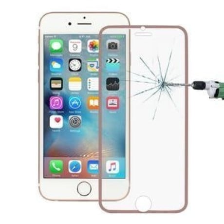 Защитное стекло 3D на весь экран Explosion-proof Full Screen розовое золото на iPhone 6/ 6s
