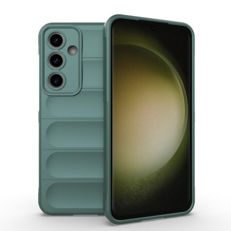 Силіконовий чохол Magic Flannel для Samsung Galaxy S24 FE 5G - зелений