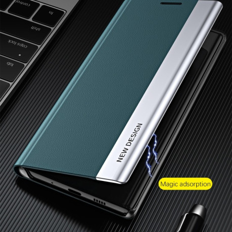 Чехол-книжка Electroplated Ultra-Thin для Xiaomi Poco F5  - зеленый