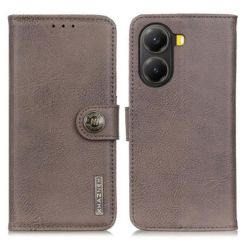 Чохол-книжка KHAZNEH Cowhide Texture на Xiaomi Poco X7 Pro - хакі