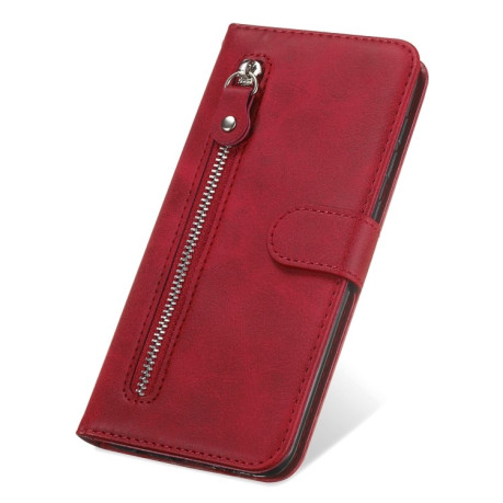 Чохол-книжка Fashion Calf Texture для Xiaomi Redmi Note 12 Pro 4G/11 Pro Global(4G/5G)/11E Pro - червоний