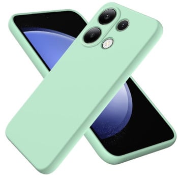 Силиконовый чехол Solid Color Liquid Silicone на Xiaomi Redmi Note 13 Pro 4G / Poco M6 Pro 4G - зеленый