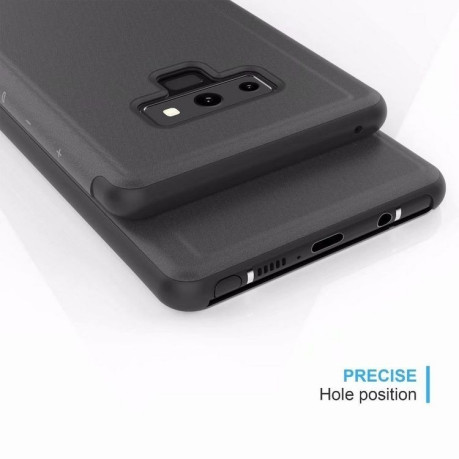 Чехол- книжка Clear View Standing Cover на Samsung Galaxy Note 9 серебристый