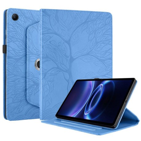 Чехол-книжка Tree Life Embossed Rotation Leather на Xiaomi Redmi Pad 2 SE 9.7 2026 — синий