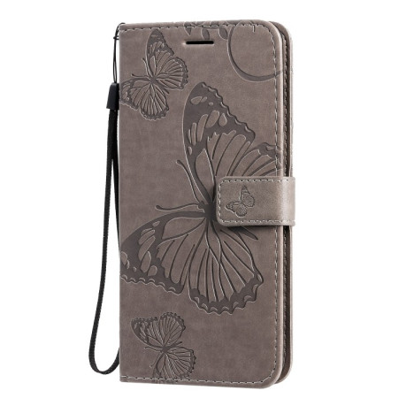 Чехол-книжка Pressed Printing Butterfly Pattern на Samsung Galaxy S20 Ultra-серый