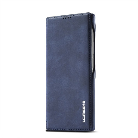 Чехол-книжка LC.IMEEKE Hon Ancient Series для Samsung Galaxy S22 Ultra 5G - синий