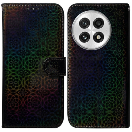 Чохол-книжка Solid Color Colorful на OnePlus 13 - чорний