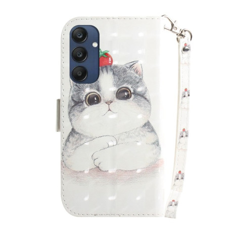 Чехол-книжка Crystal 3D Shockproof Protective Leather для Samsung Galaxy M35 - Cat