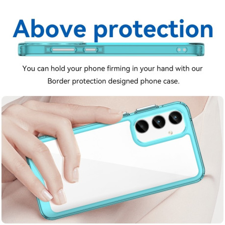 Протиударний чохол Colorful Acrylic Series для Samsung Galaxy A35 - синій