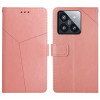 Чехол-книжка Y-shaped Pattern для Xiaomi 14 Pro - розовый