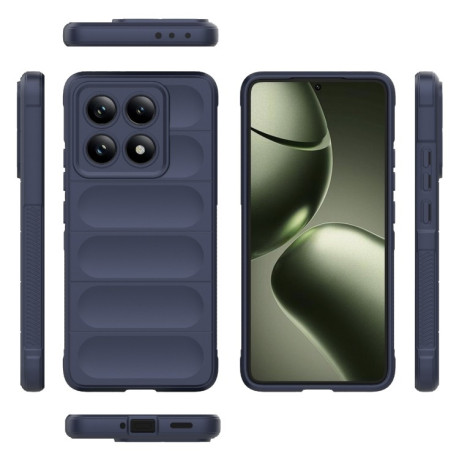 Силиконовый чехол Magic Flannel для Xiaomi 14T 5G Global - синий