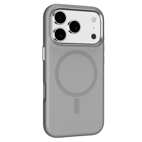 Противоударный чехол Mutural Karen Series Liquid Silicone MagSafe на iPhone 17 Pro Max - серый