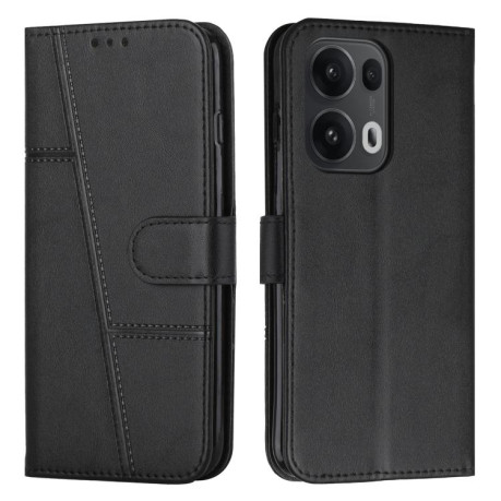 Чохол-книжка Stitching Calf Texture для OPPO Reno13 Pro 5G Global - чорний