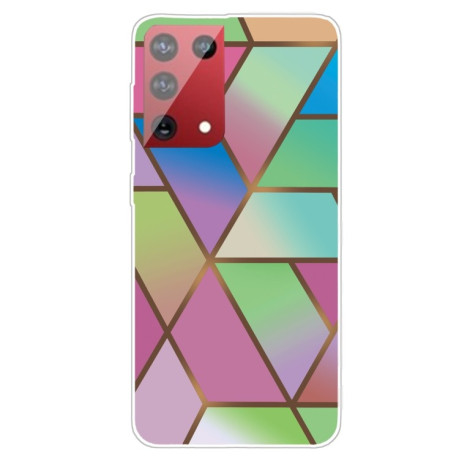 Противоударный чехол Marble Pattern для Samsung Galaxy S21 Ultra - Rhombus Gradient