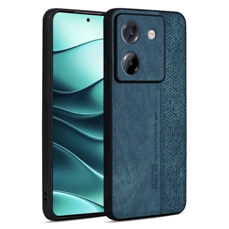 Чехол AZNS с 3D-тиснением и мягким покрытием Skin Feel на Xiaomi Poco M7 Pro 5G - зеленый
