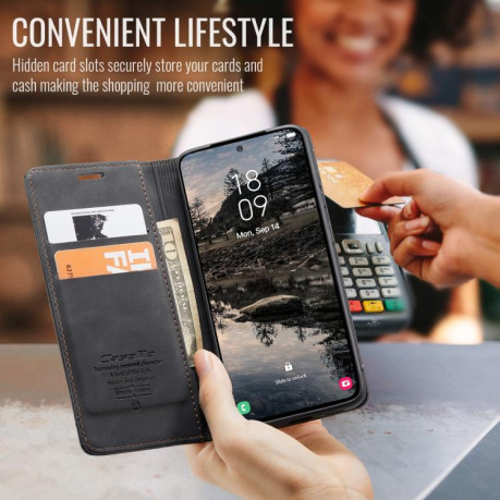 Чехол-книжка CaseMe-013 Multifunctional на  Samsung Galaxy S25 5G - черный