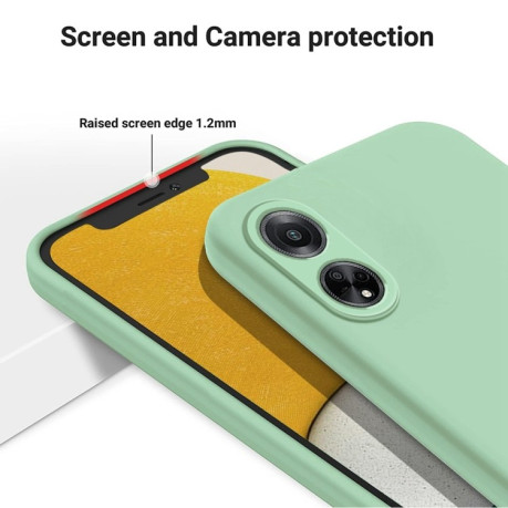 Силіконовий чохол Solid Color Liquid Silicone на OPPO F23 5G/A98 5G/A97/A1 5G - зелений