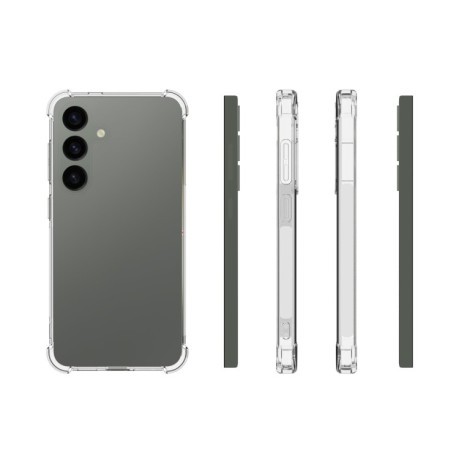 Протиударний чохол Thickening на Samsung Galaxy S24 5G - прозрачный