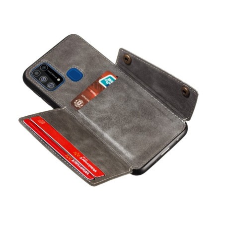 Протиударний чохол Magnetic with Card Slots Samsung Galaxy M31 - сірий