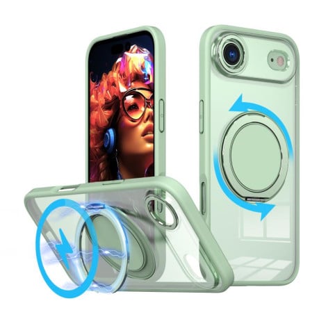 Чохол Kalebol з підставкою 360 та MagSafe на iPhone Air - зелений