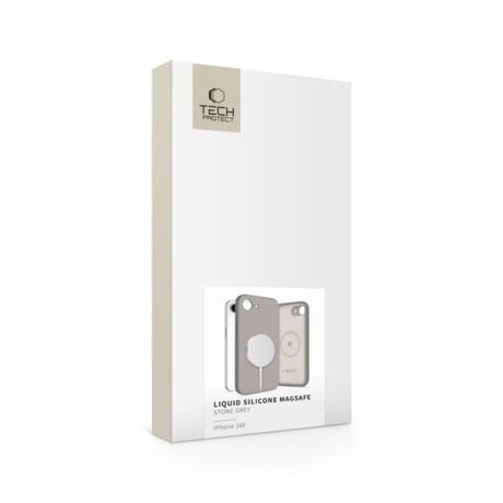 Чехол Tech-Protect Liquid Silicone MagSafe для iPhone 16e - Gray
