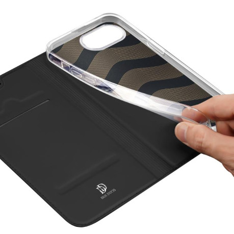 Чехол-книжка DUX DUCIS Skin Pro Series на iPhone 16e - черный