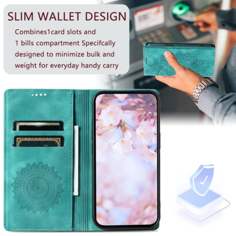 Чохол-книжка Totem Embossed Magnetic Leather для Samsung Galaxy A16 5G - зелений