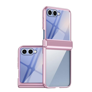 Чехол с матовой “ледяной” спинкой Cold Ice для Samsung Galaxy Flip 7 5G - розовый