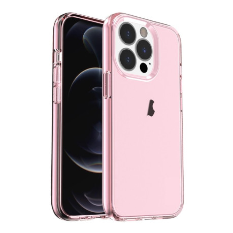 Противоударный чехол Terminator Style для iPhone 15 Pro - розовый