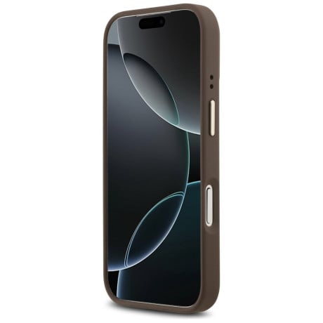 Оригінальний чохол Guess 4G PU Classic Logo з MagSafe на iPhone 17 Pro - Brown