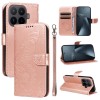 Чохол-книжка Swallowtail Butterfly Embossed Leather на Xiaomi 17T Pro 5G Global — рожеве золото