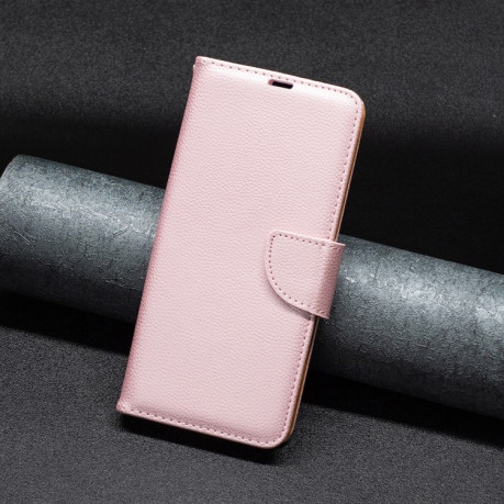 Чохол-книжка Litchi Texture Pure Color на Samsung Galaxy S24 Ultra 5G - рожеве золото