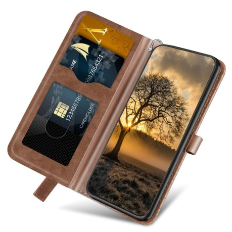 Чехол-книжка Life of Tree для Samsung Galaxy A25 5G - коричневый