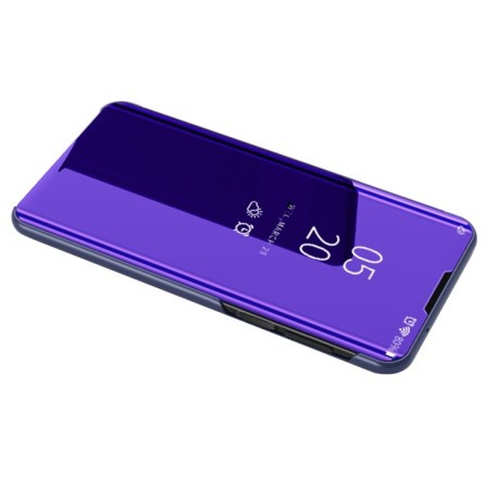 Чохол книжка Clear View на Samsung Galaxy Note 20 Ultra - синій-фіолетовий
