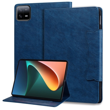 Чохол-книжка Cat Buckle Leather на Xiaomi Pad 7/7 Pro - синій
