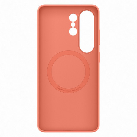 Оригінальний силіконовий чохол Samsung Silicone Magnet з MagSafe для Samsung Galaxy S26 Ultra — червоний