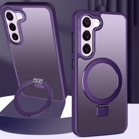 Протиударний чохол Skin Feel MagSafe Magnetic для Samsung Galaxy S23 5G - фіолетовий
