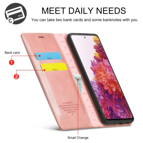Чохол-книжка LC.IMEEKE Samsung Galaxy S20 FE - рожеве золото