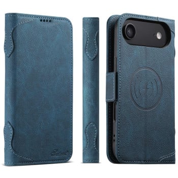 Чехол-книжка SUTENI J07 Multifunctional с Magsafe  и магнитным хлястиком на iPhone Air - синий