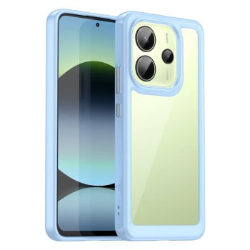 Протиударний чохол Colorful Acrylic Series із кольоровою силіконовою боковиною на Redmi Note 14 4G 164.84mm - синій