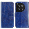 Шкіряний чохол Retro Crazy Horse Texture на OnePlus 12 - синій