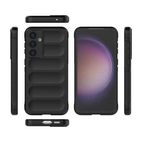 Силіконовий чохол Magic Flannel для Samsung Galaxy S23 FE 5G - чорний