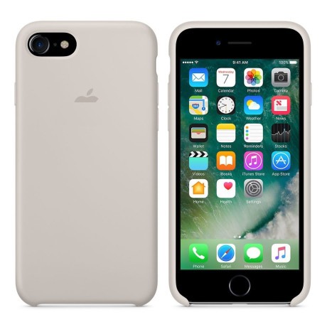 Силиконовый чехол Silicone Case Stone для iPhone SE 2020/8/7