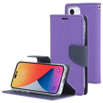 Чехол-книжка Mercury Goospery Magnetic Black для iPhone 14 Pro - фиолетовый