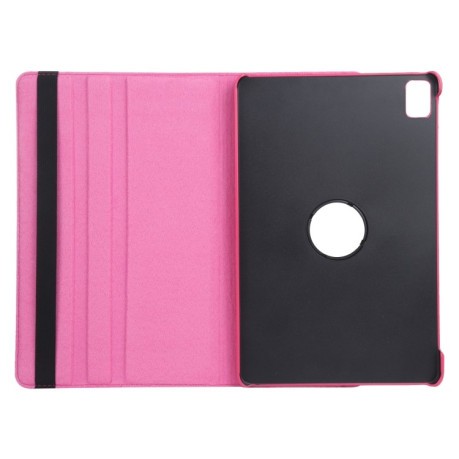 Чохол-книжка 360 Degree Rotation Litchi для iPad Pro 11 2024 - пурпурно-червоний