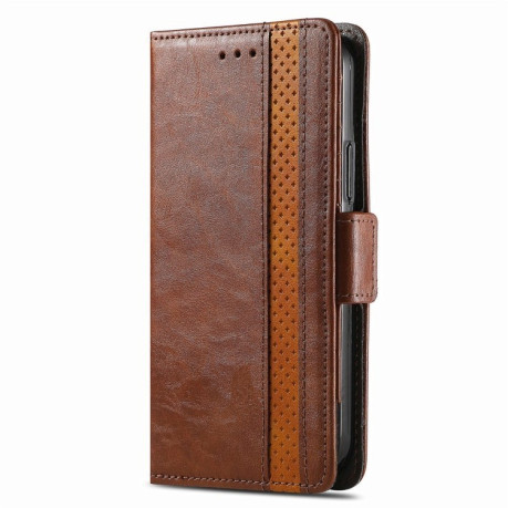 Чехол-книжка Dual-side Magnetic Buckle для Motorola Edge 50 Ultra - коричневый