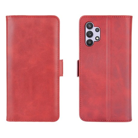 Чехол-книжка Dual-side Magnetic Buckle для Samsung Galaxy A32 5G- красный