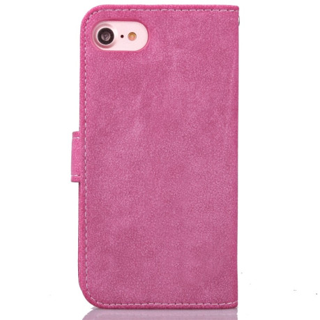 Чехол-книжка Matte Leather Rotary на iPhone SE 3/2 2022/2020/7/8 - розовый